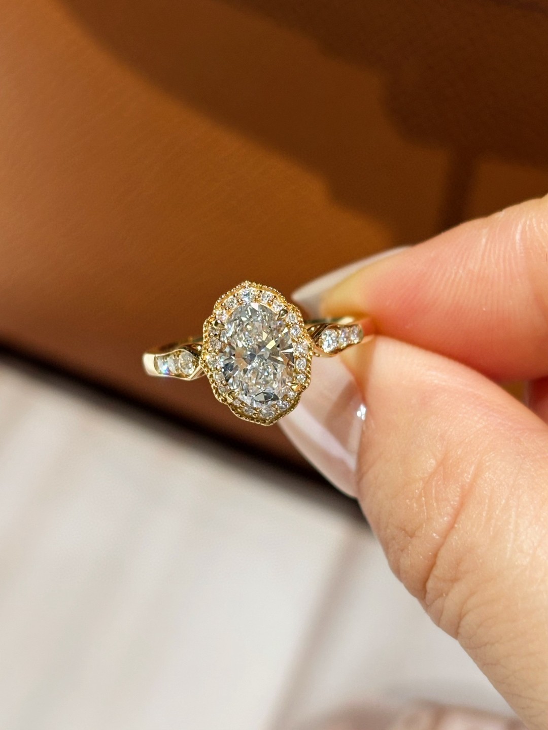 18K Lab Diamond Ring