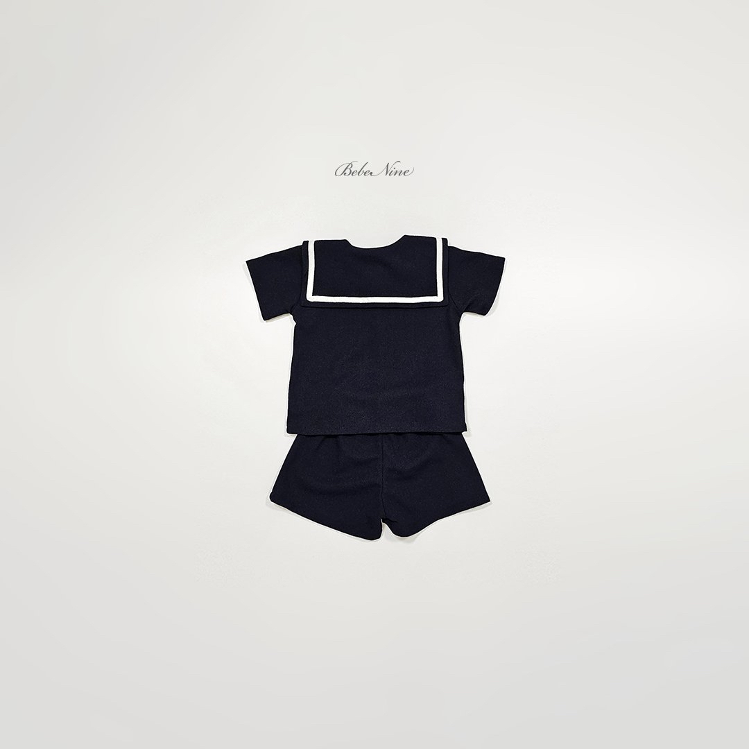 ☀️預訂 韓國直送☀️🇰🇷Bebenine兩色海洋風水手領短袖上下套裝