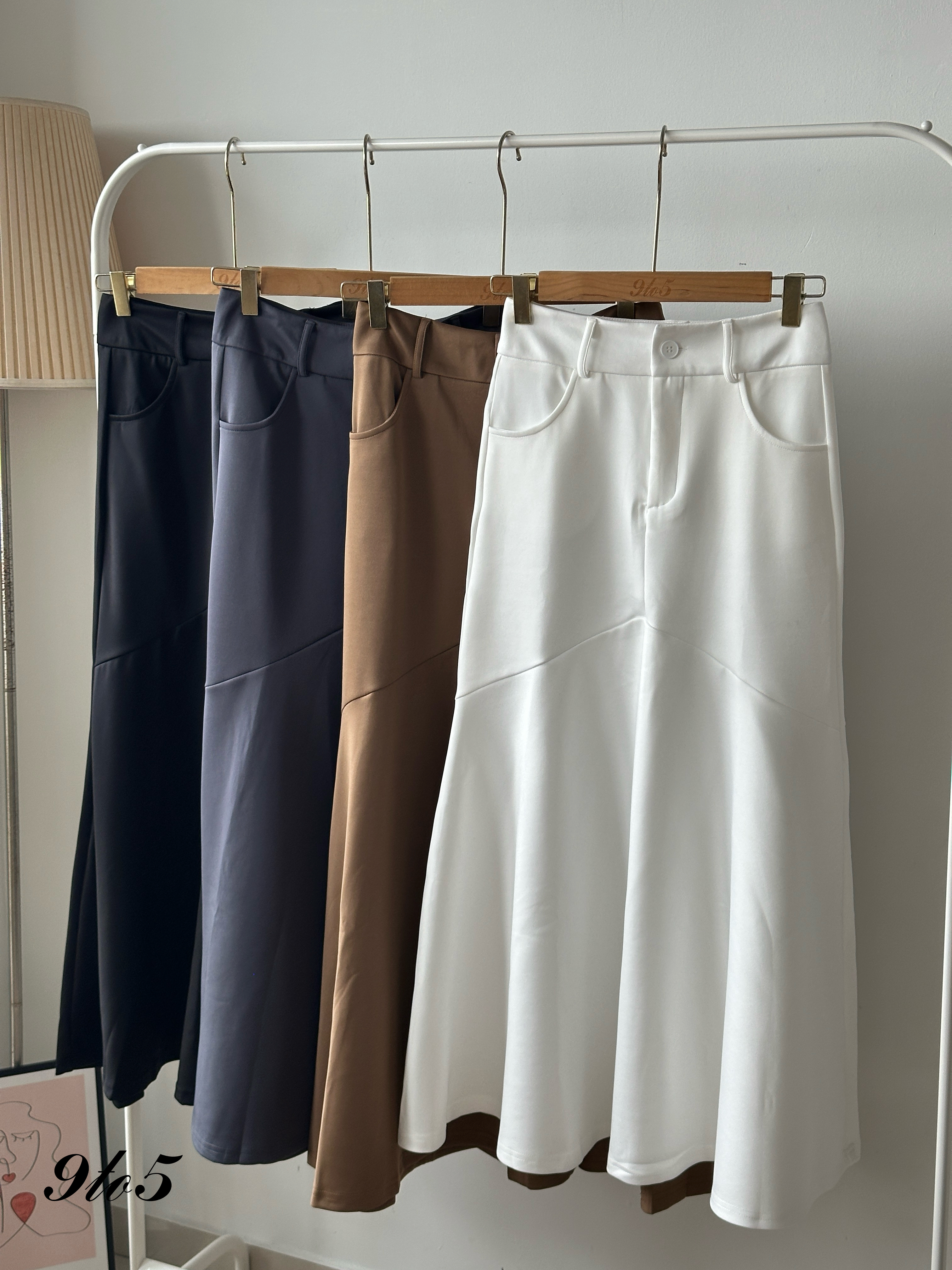 S1828 Long Mermaid Skirt - 4 Colors 