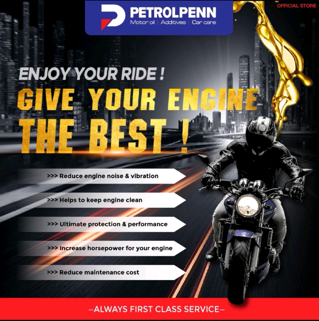 Petolpenn Touring RS150 4T 10W-40 / 10W-30 / 15W-50 Fully Synthetic Double Ester 1.2L Motorcycle Engine Oil Recommended by HONDA