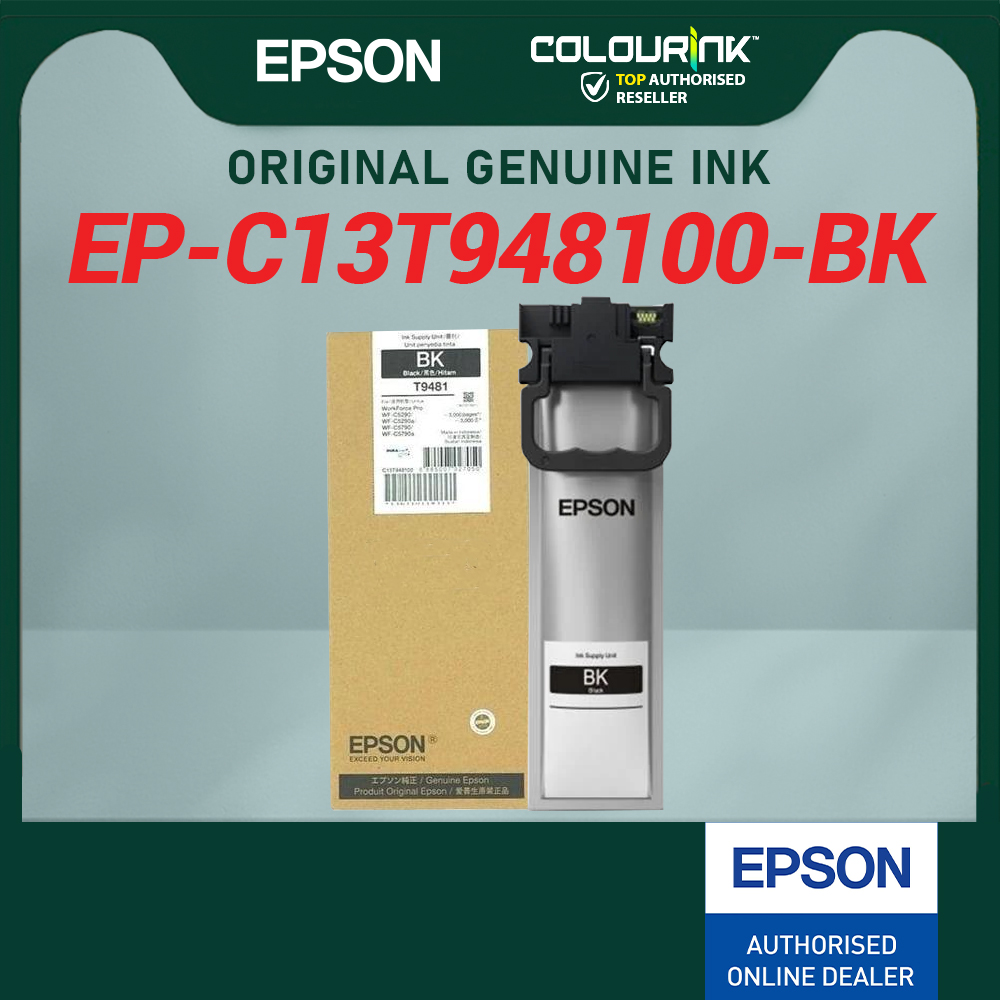 Epson Original Genuine T948 Ink Pack T9481 Black T9482 Cyan T9483 Magenta T9484 Yellow for WF-C5290 WF-C5790 C5290 C5790