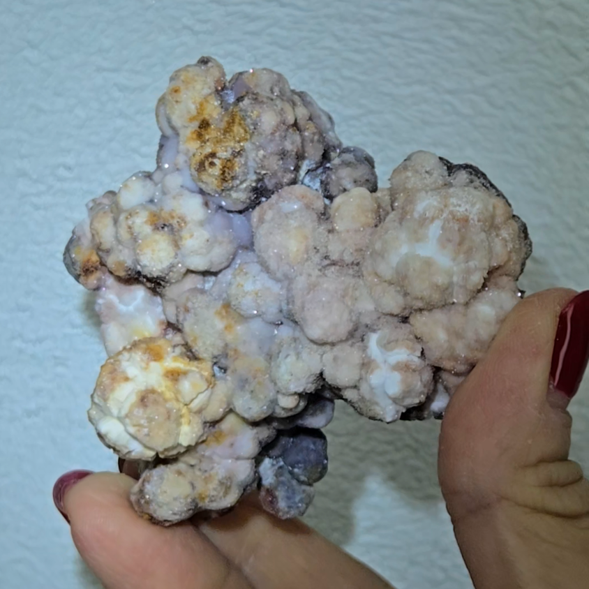 Lavender popcorn selenite - SEL38
