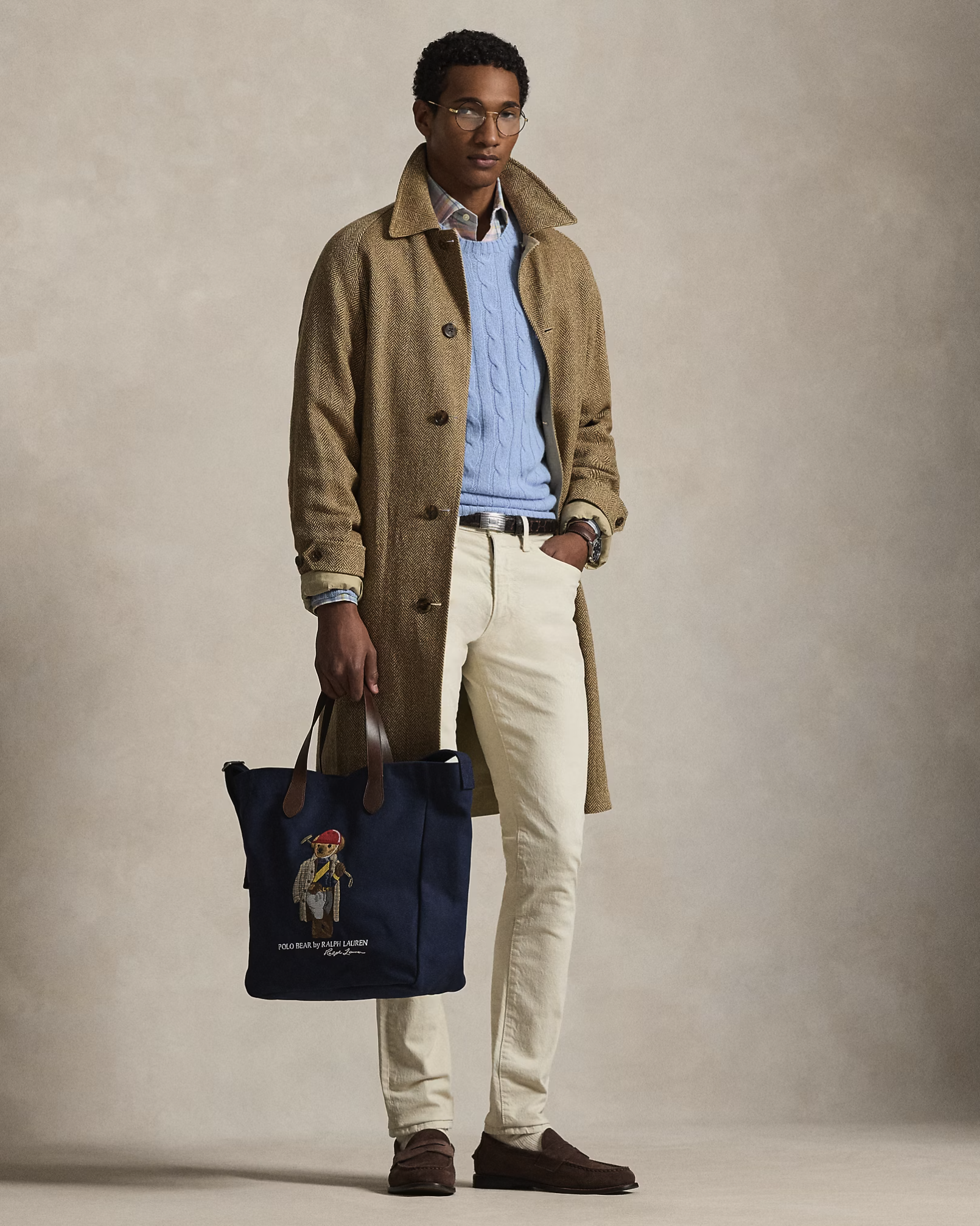 Polo Bear Canvas Shopper Tote