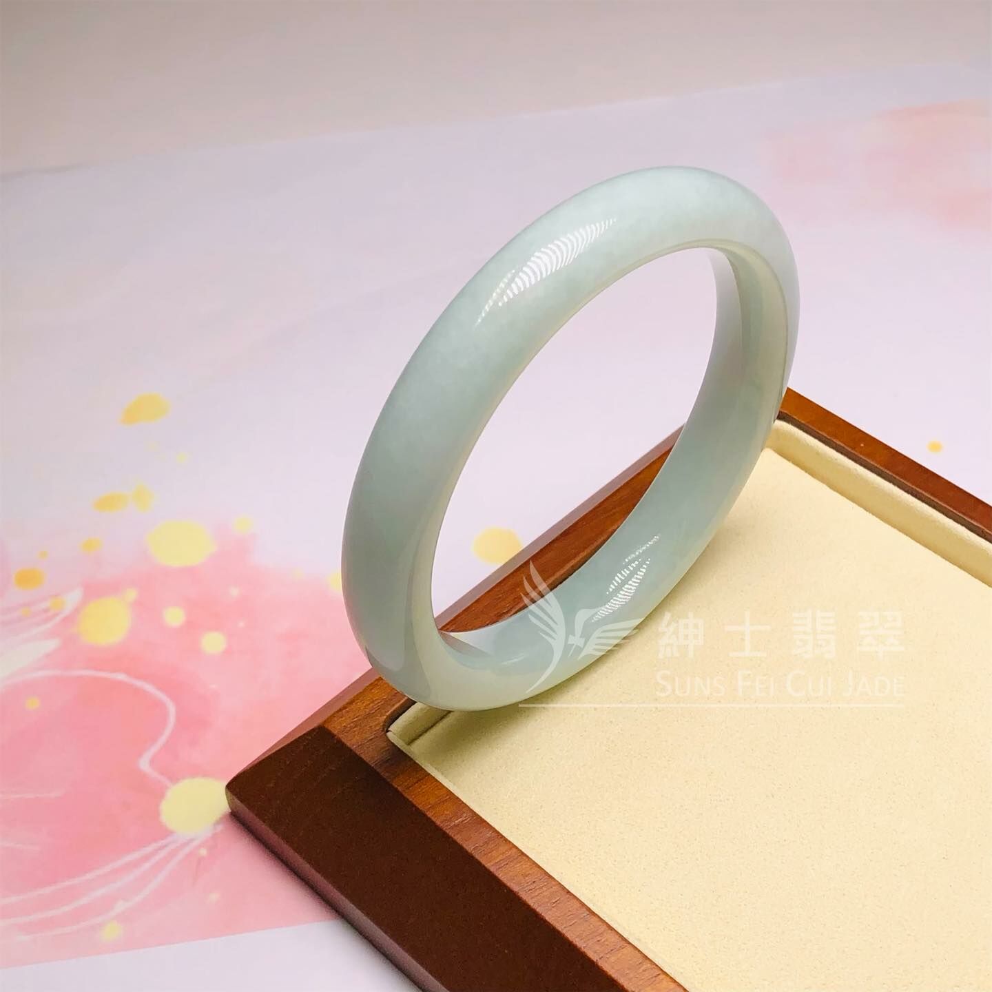 擺三橋蘋果綠福鐲56.1mm