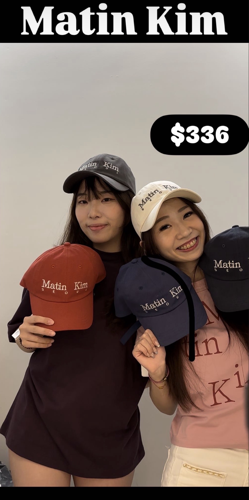 MATINKIM直播限時折扣 SEOUL LOGO POINT BALL CAP
