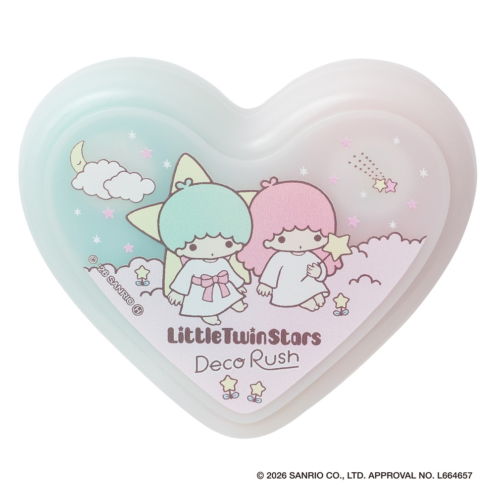 現貨｜限定 Sanrio Little Twin Stars x PLUS Deco Rush Decoration Tape 日版 手帳裝飾膠帶 + 心型收納盒套裝 (46-883)