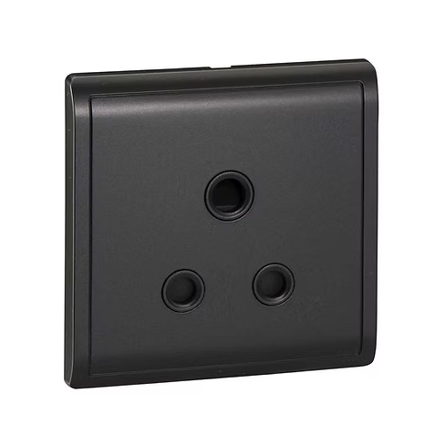 施耐德 Pieno 寫意黑 15A單蘇 插座
