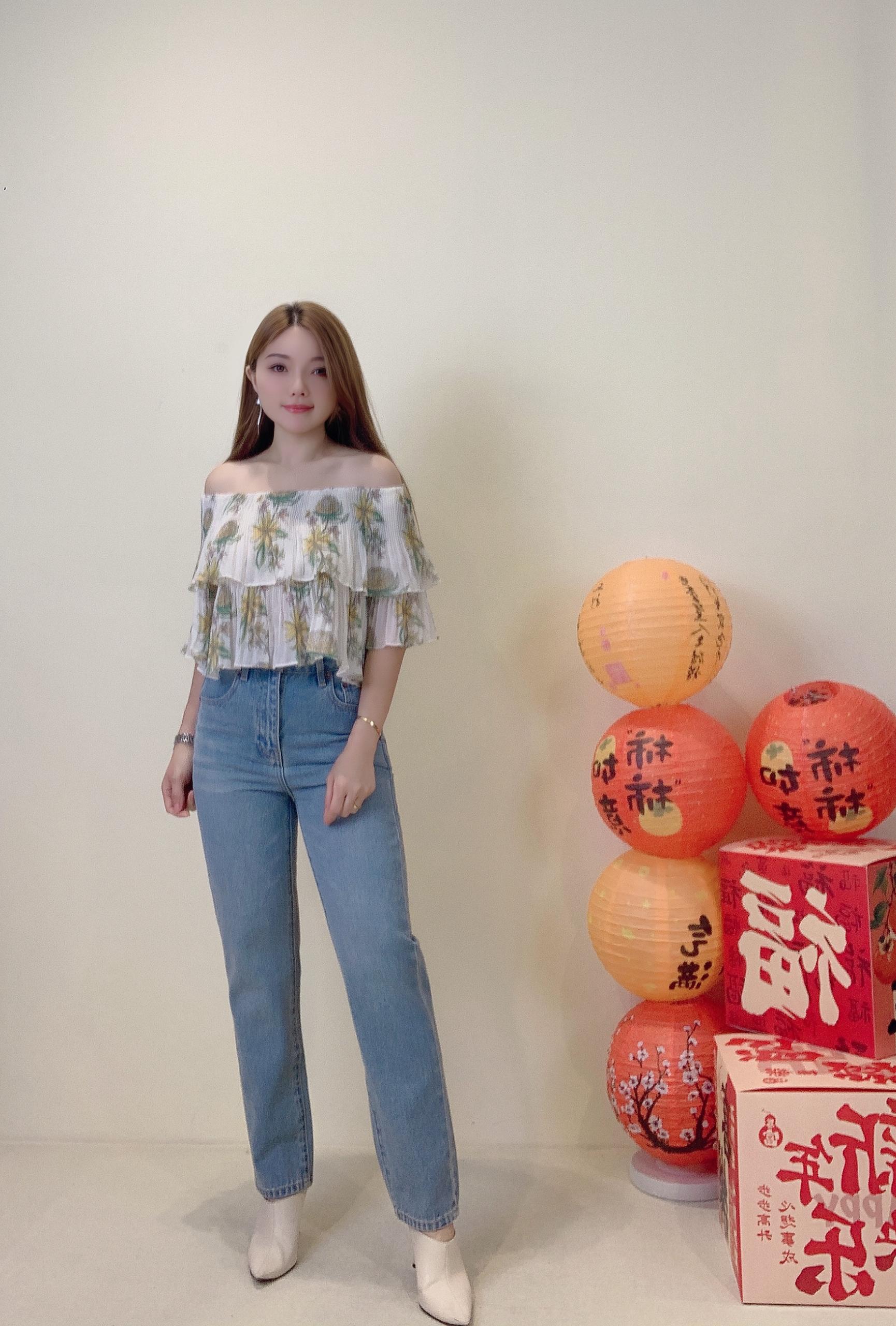 修身牛仔裤 P0689