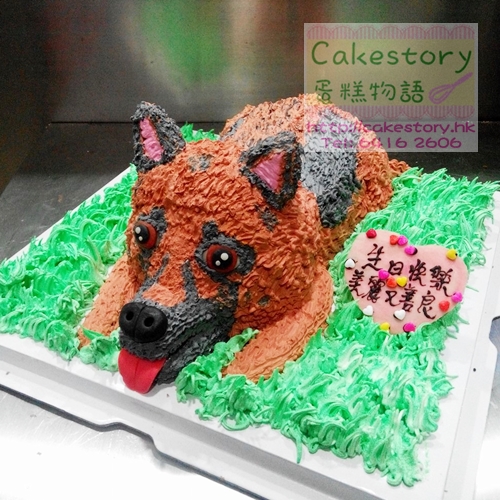 N61. 德國牧羊狗狼狗蛋糕