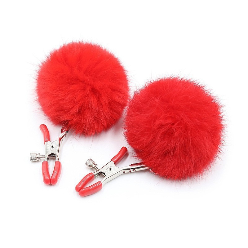 乳夹铃铛羽毛球女用sm束缚道具夫妻另类成年人情趣品性爱玩具