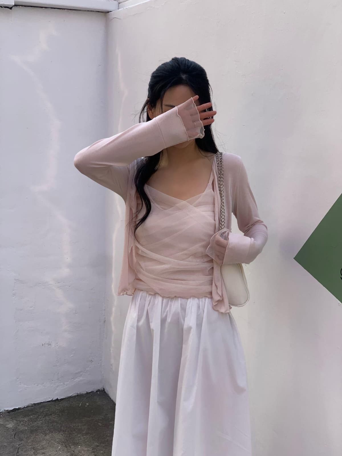 【直播追加款】附內墊！輕薄網紗吊帶套裝