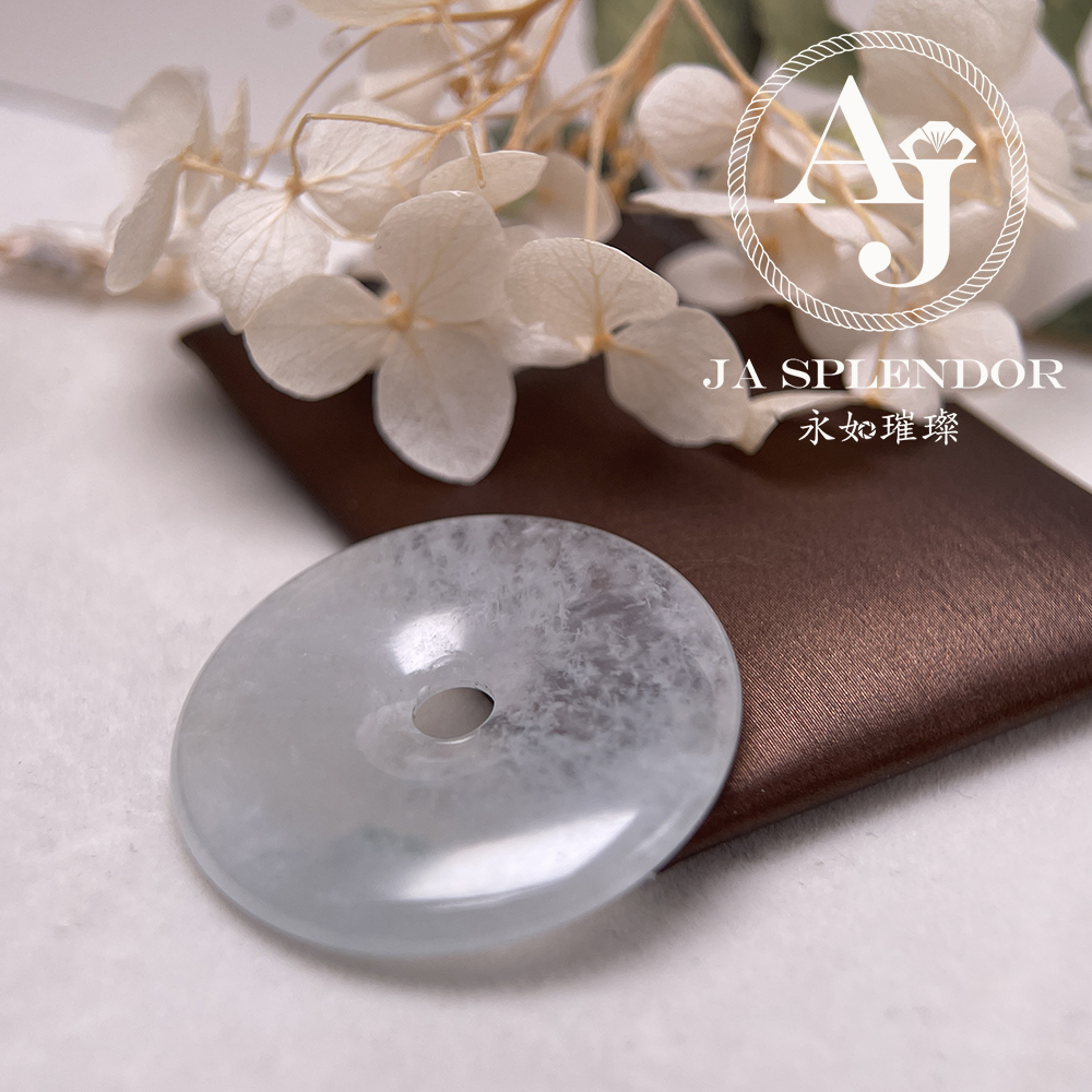 JN-3298 天然翡翠A玉 高冰特色意境棉平安扣