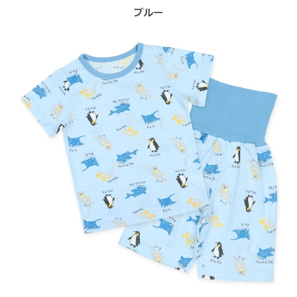 🇯🇵預訂 日本直送🇯🇵海洋生物滿印包腹短袖家居服上下套裝