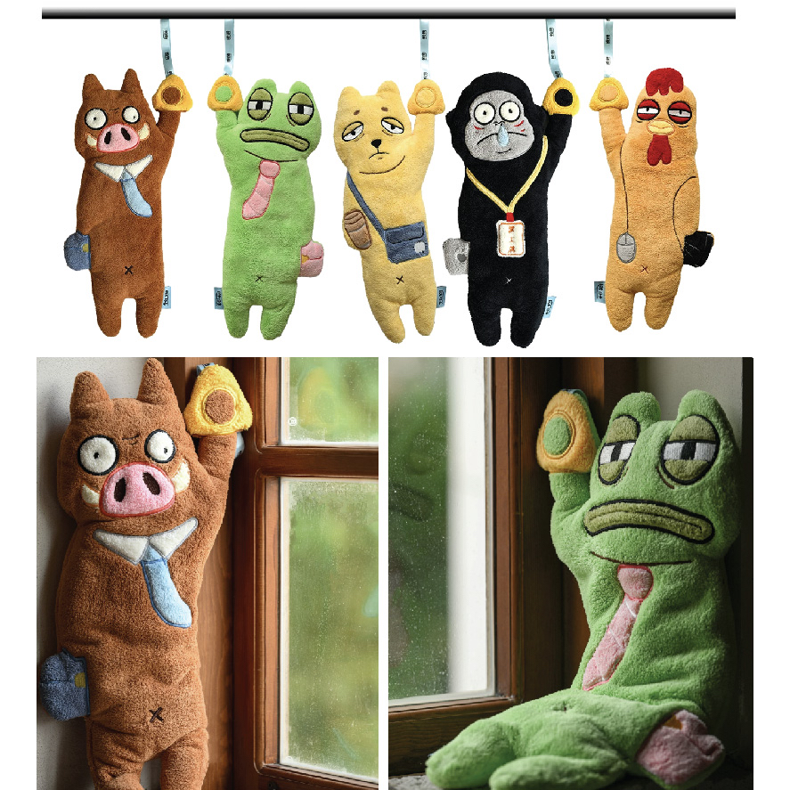 厭世動物們柔軟毛巾