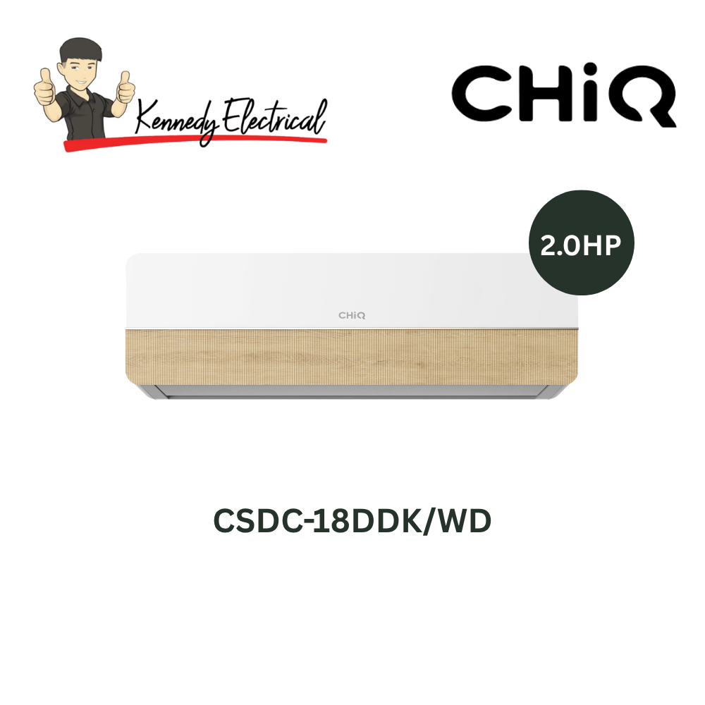 CHiQ 2.0HP R32 Inverter Grace Wooden Air Conditioner (CSDC-18DDK/WD)