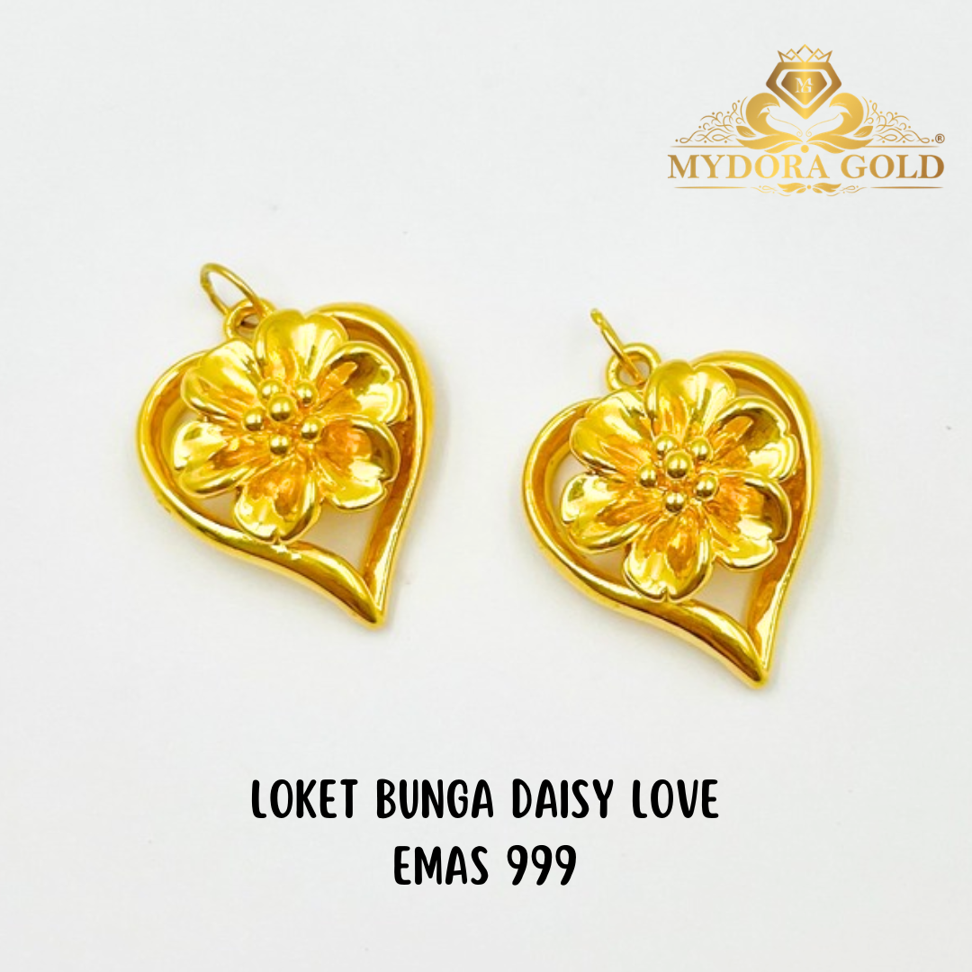 MYDORA Loket Bunga Daisy Love | EMAS 999/24k (Mother's Day Special)