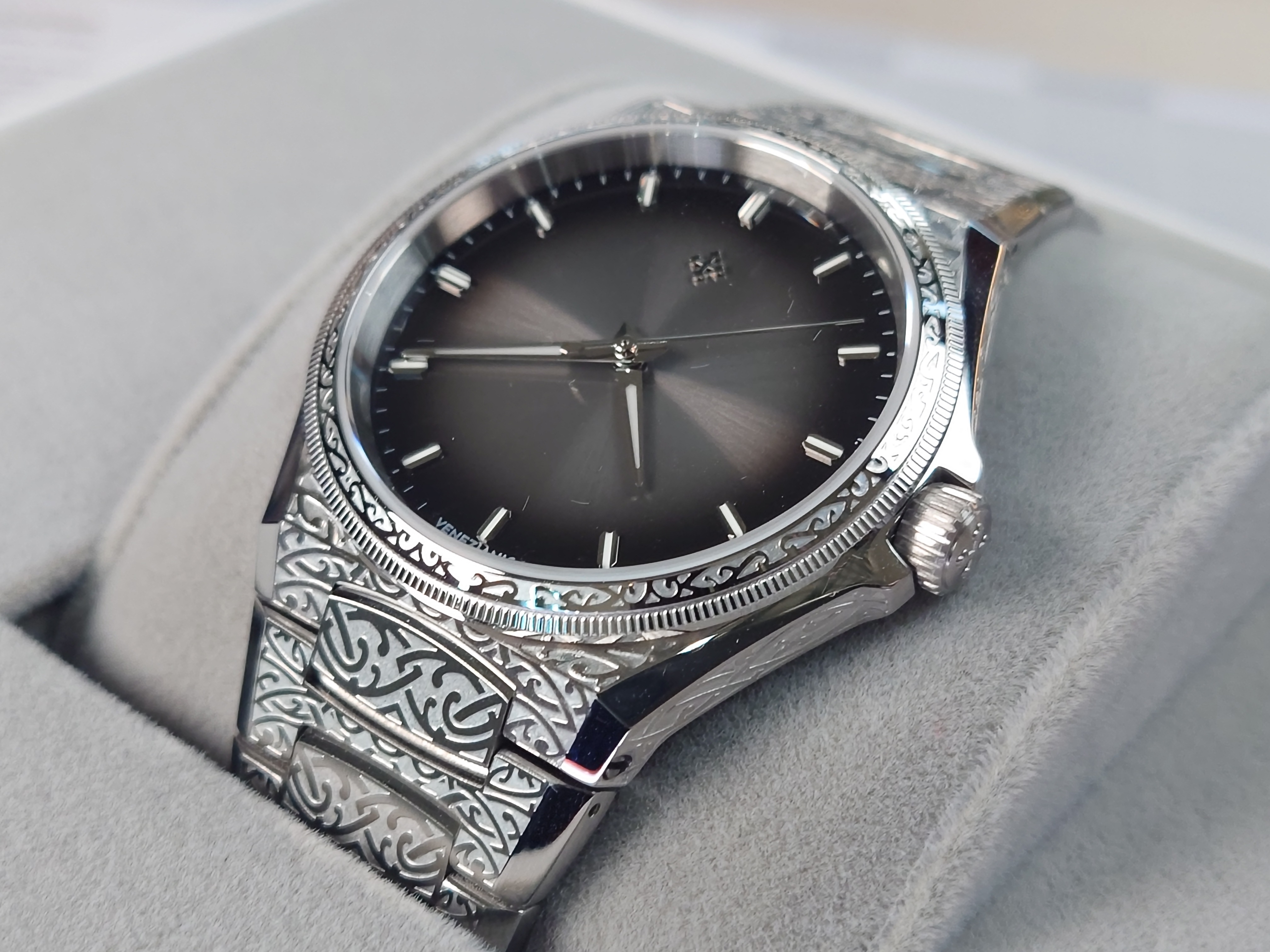 VENEZIANICO Arsenale Bizantino 雕刻藝術機械錶-6221520C