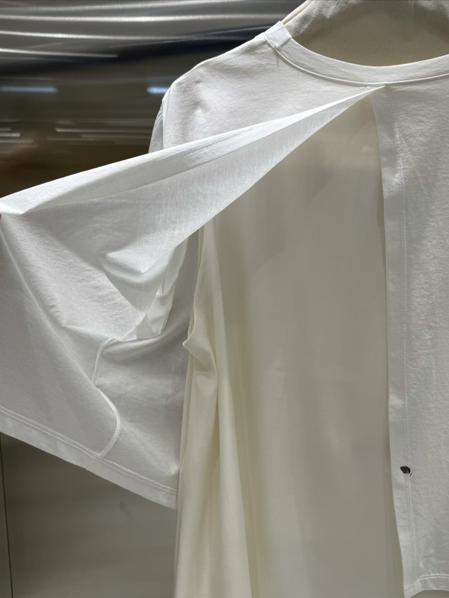 假2 件拼料薄Top