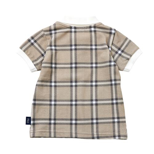 🇯🇵預訂 日本直送🇯🇵Polo Baby標誌刺繡格紋翻領短袖Polo上衣