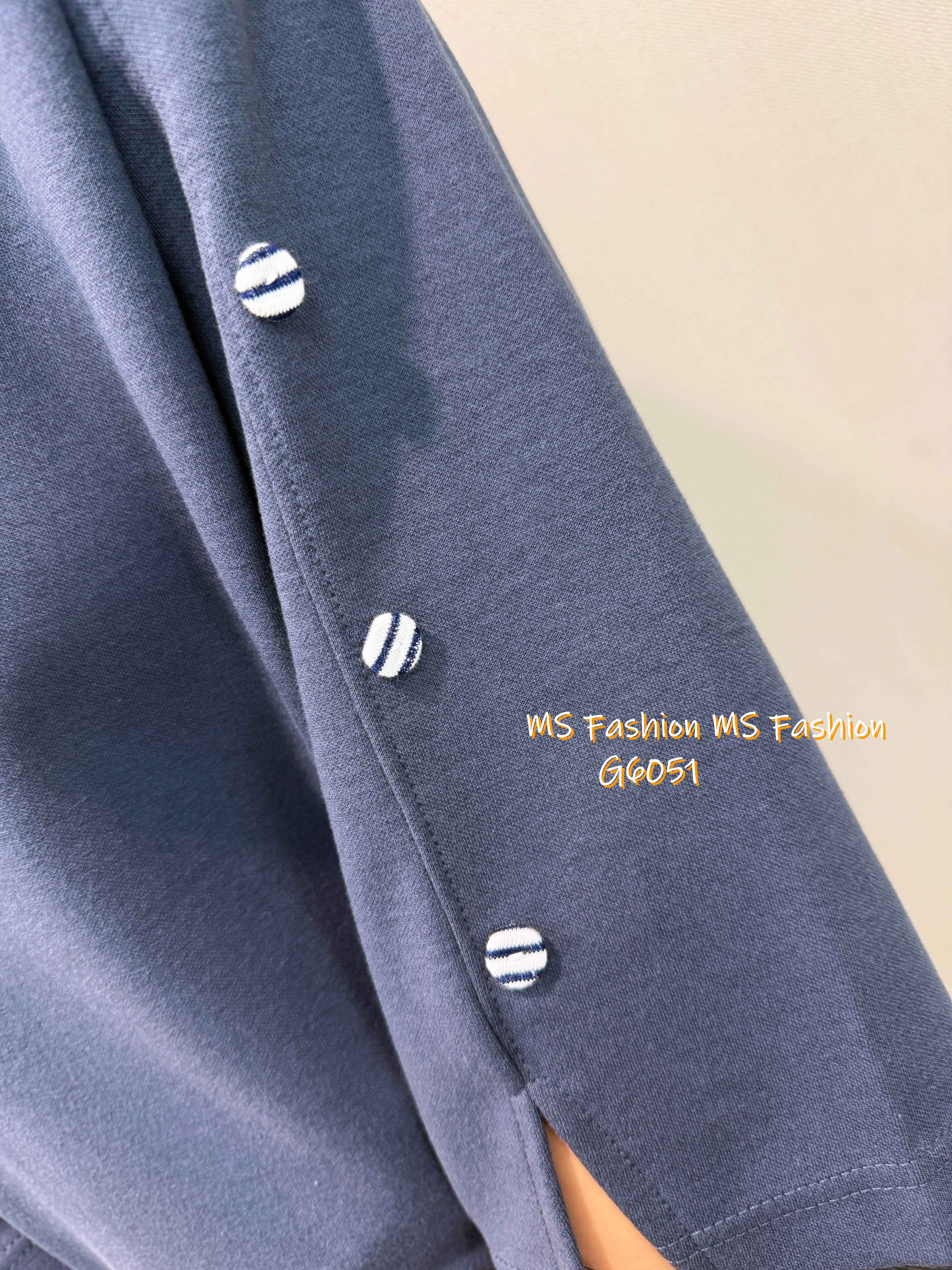 G6051 韓國🇰🇷特色袖鈕top