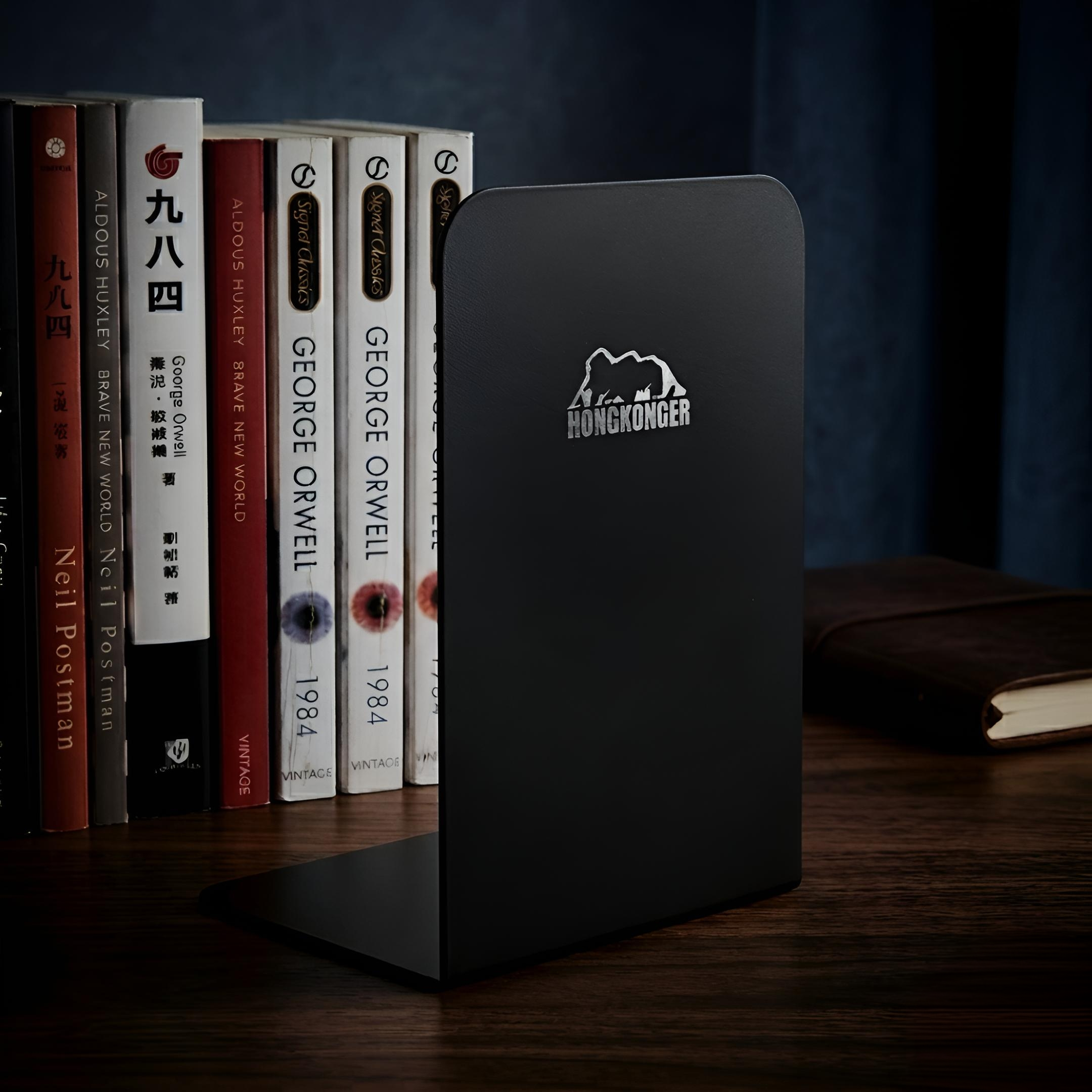 ​【靜默支撐】HONGKONGER 鋼制磨砂書立 (兼容磁吸｜免費刻名)