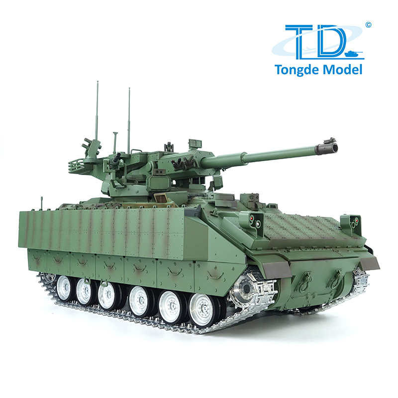 全新 通德 1:16 遙控 M 2128 布雷德利 105mm 火炮支援戰車 | 遙控坦克| 3.0版 | 金屬升級版本 | 紅外線對戰 | 伸縮炮管