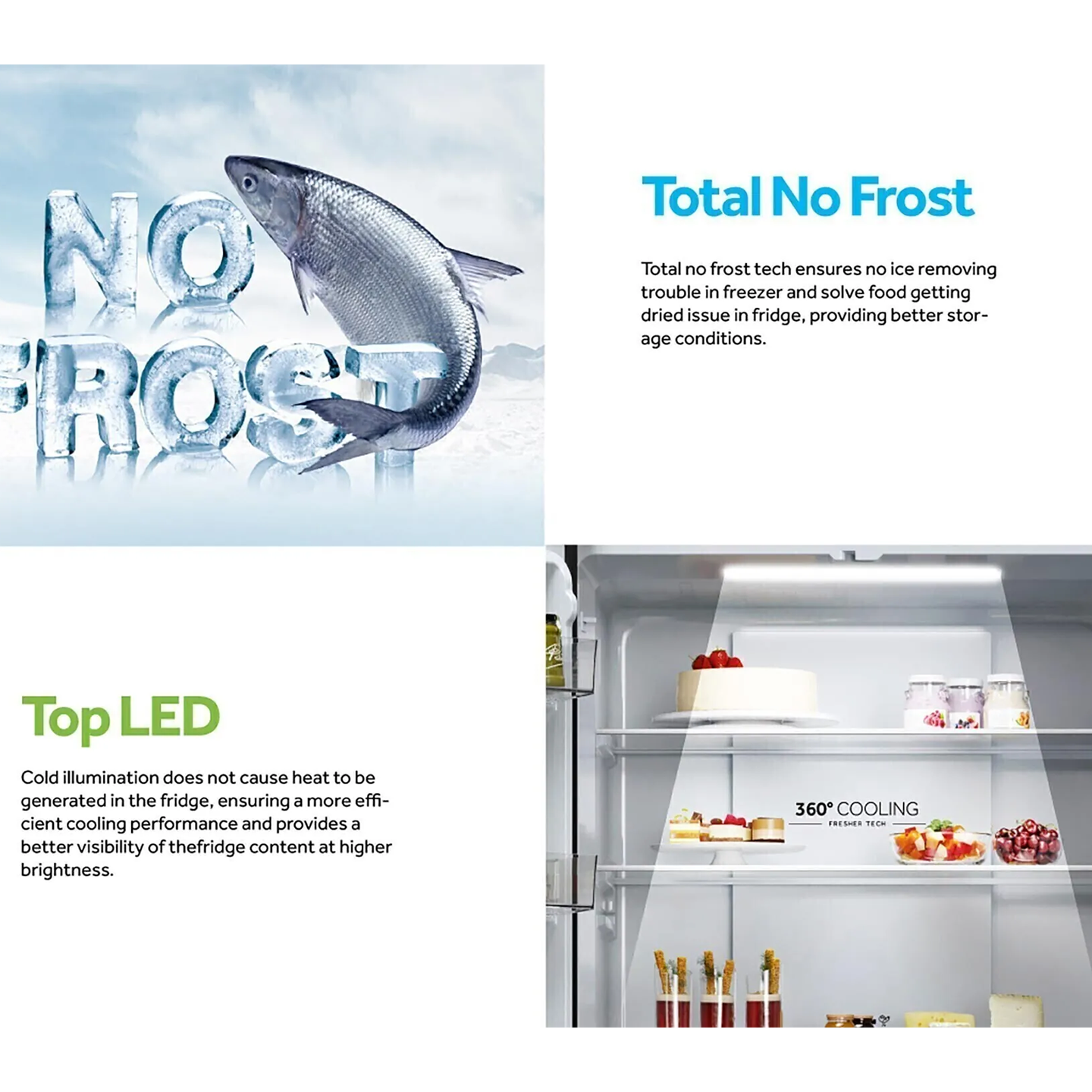 Haier 585L Multi-Door Inverter Glass Fridge White (HRF-IM585HG)