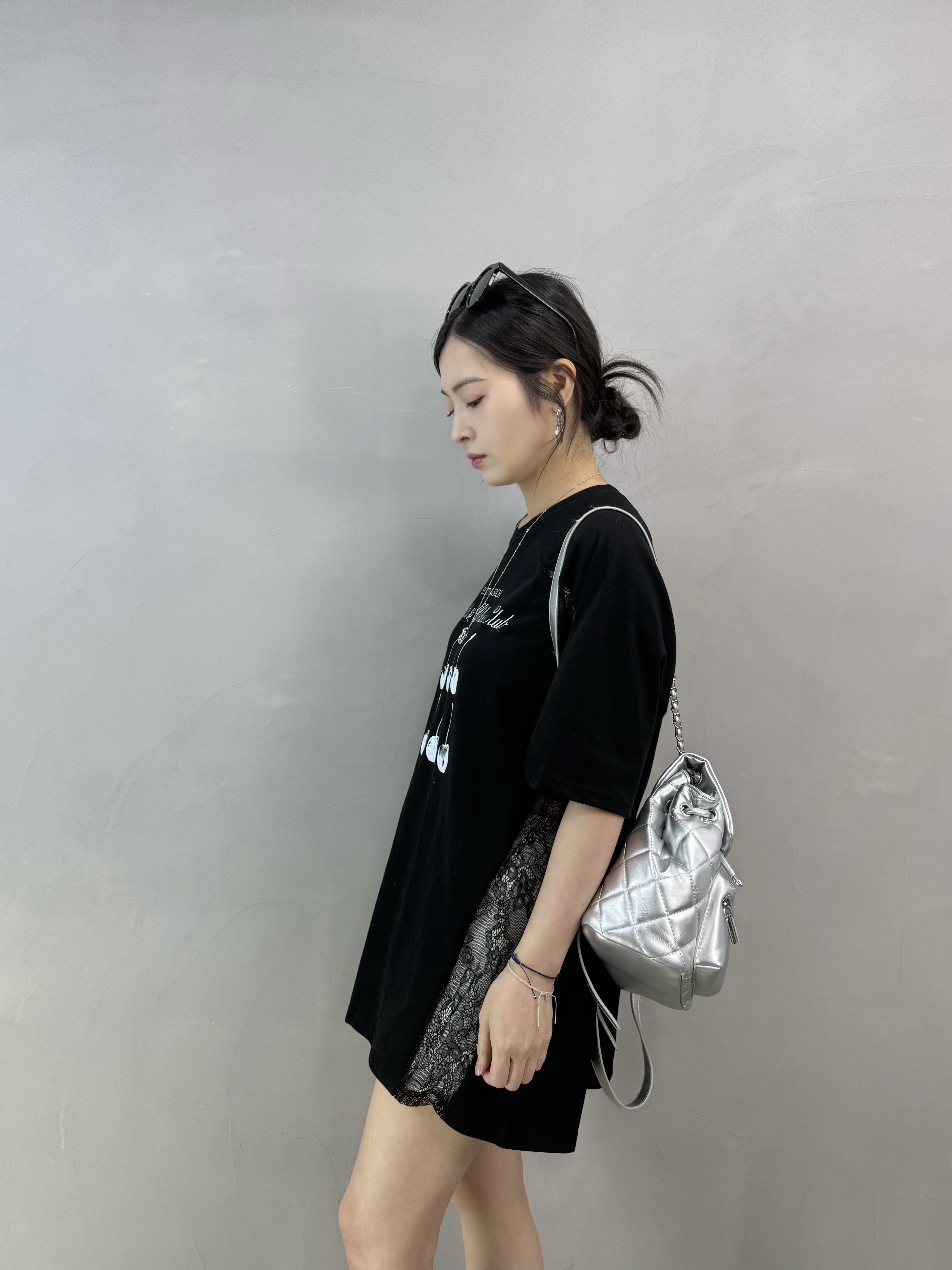 Y76 Lace 車厘子Tee