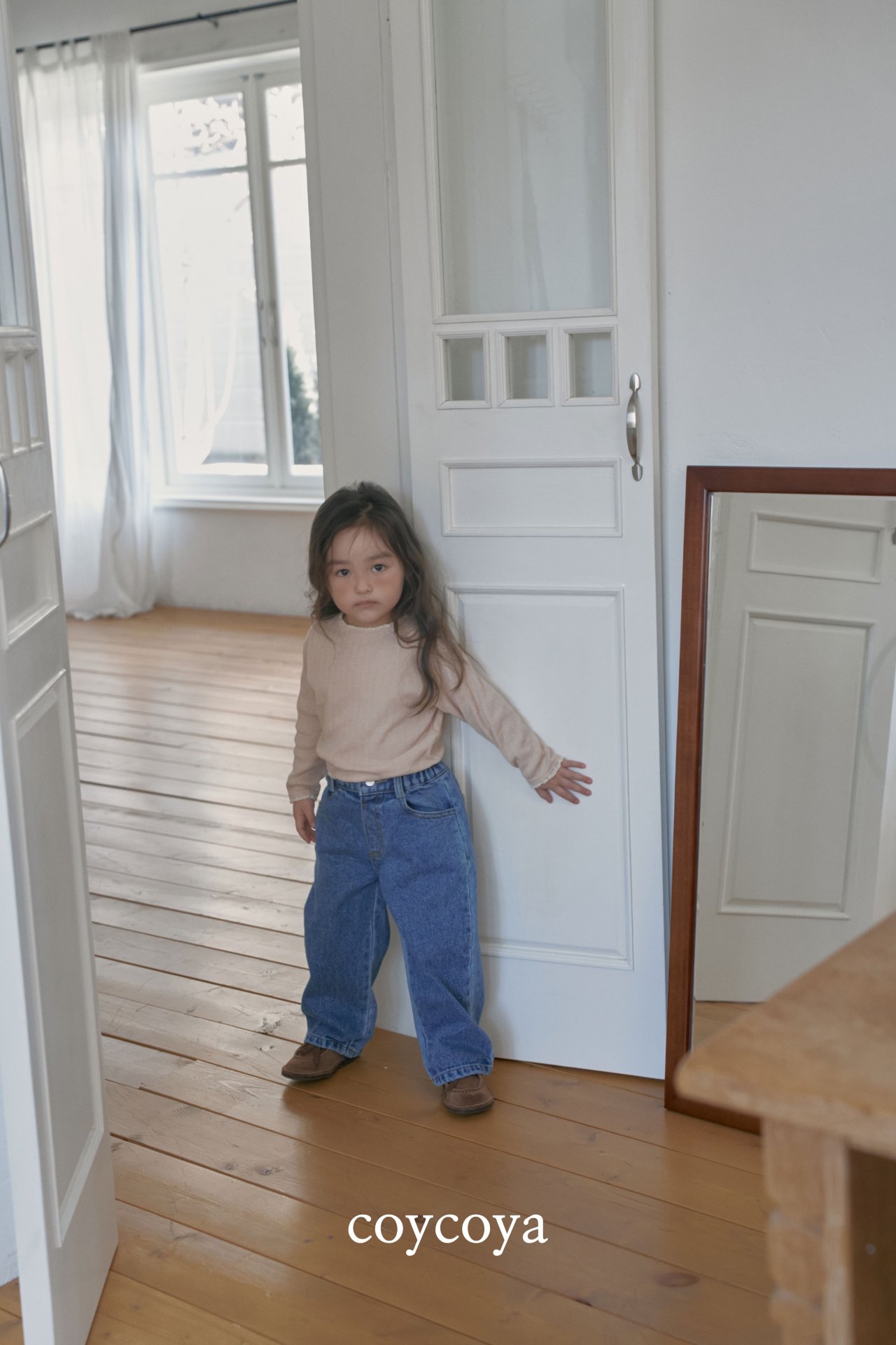 🌸預訂 韓國直送🌸🇰🇷COYCOYA兩色經典百搭直筒牛仔褲