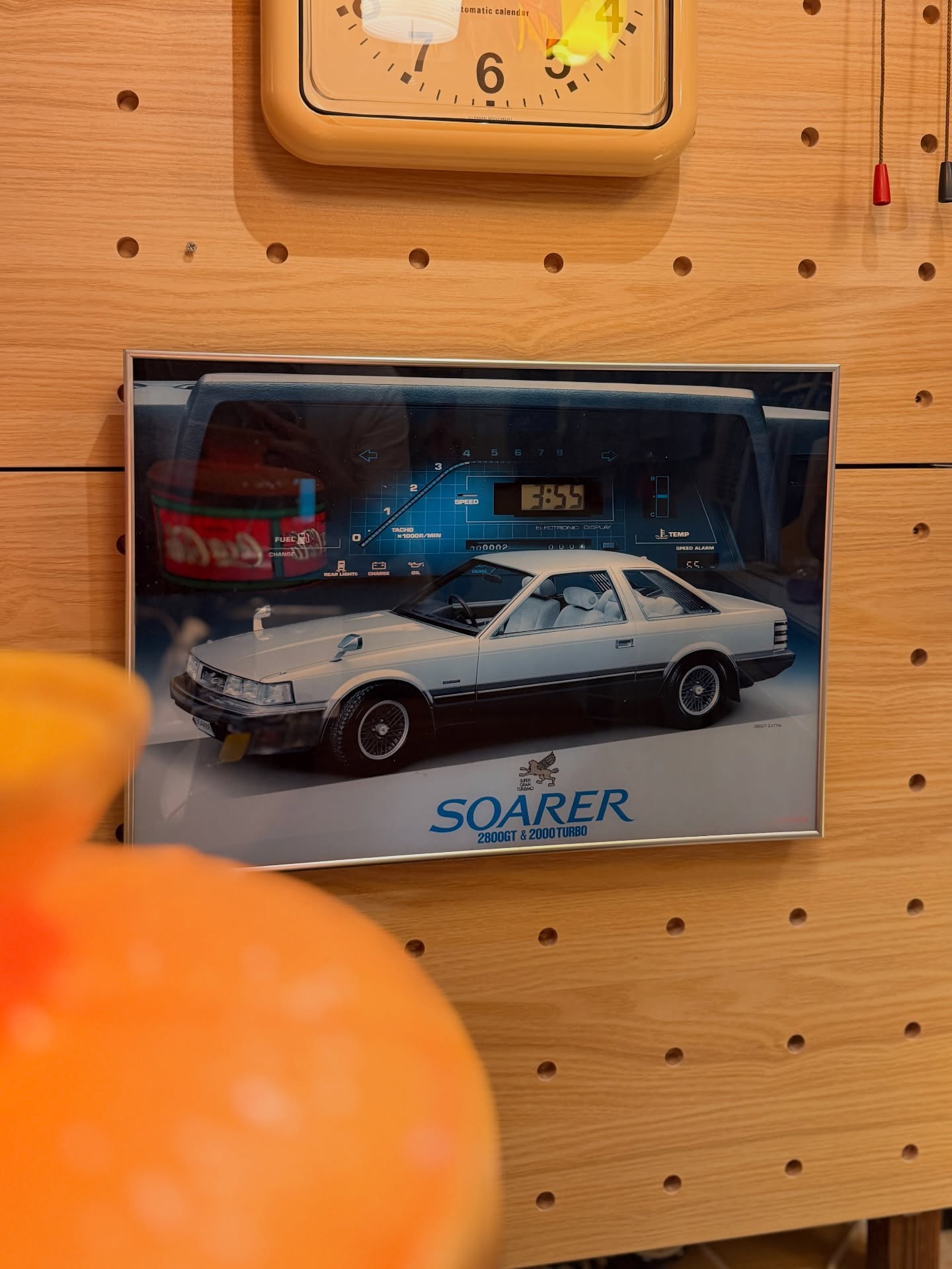 【昭和年代】TOYOTA SOARER 廣告掛鐘