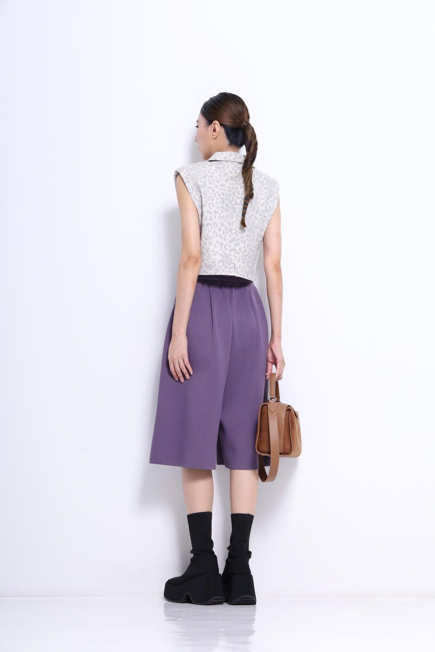 褶皱宽脚裤 1602