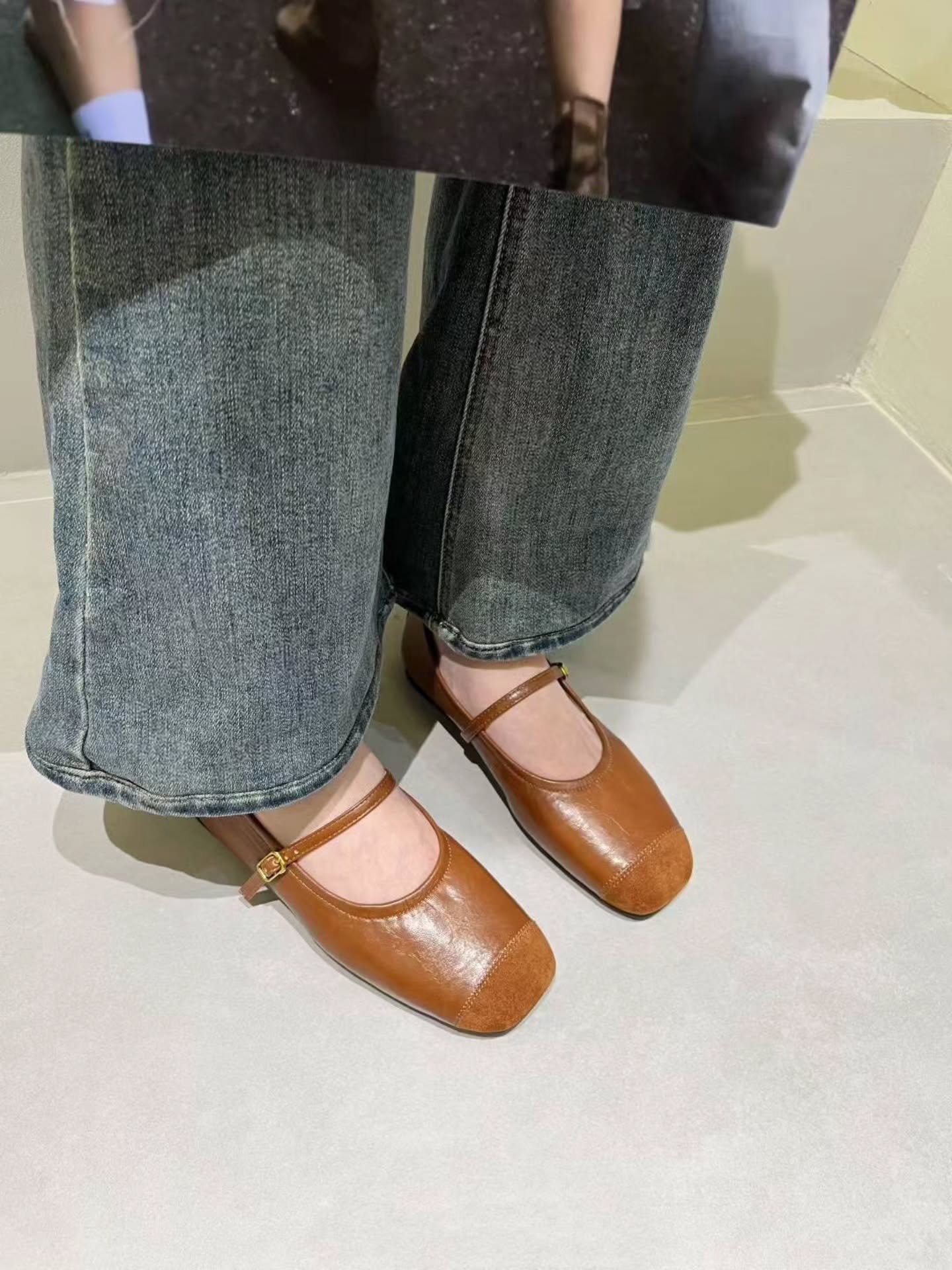 6638-80 复古玛丽珍平底鞋 🇨🇳