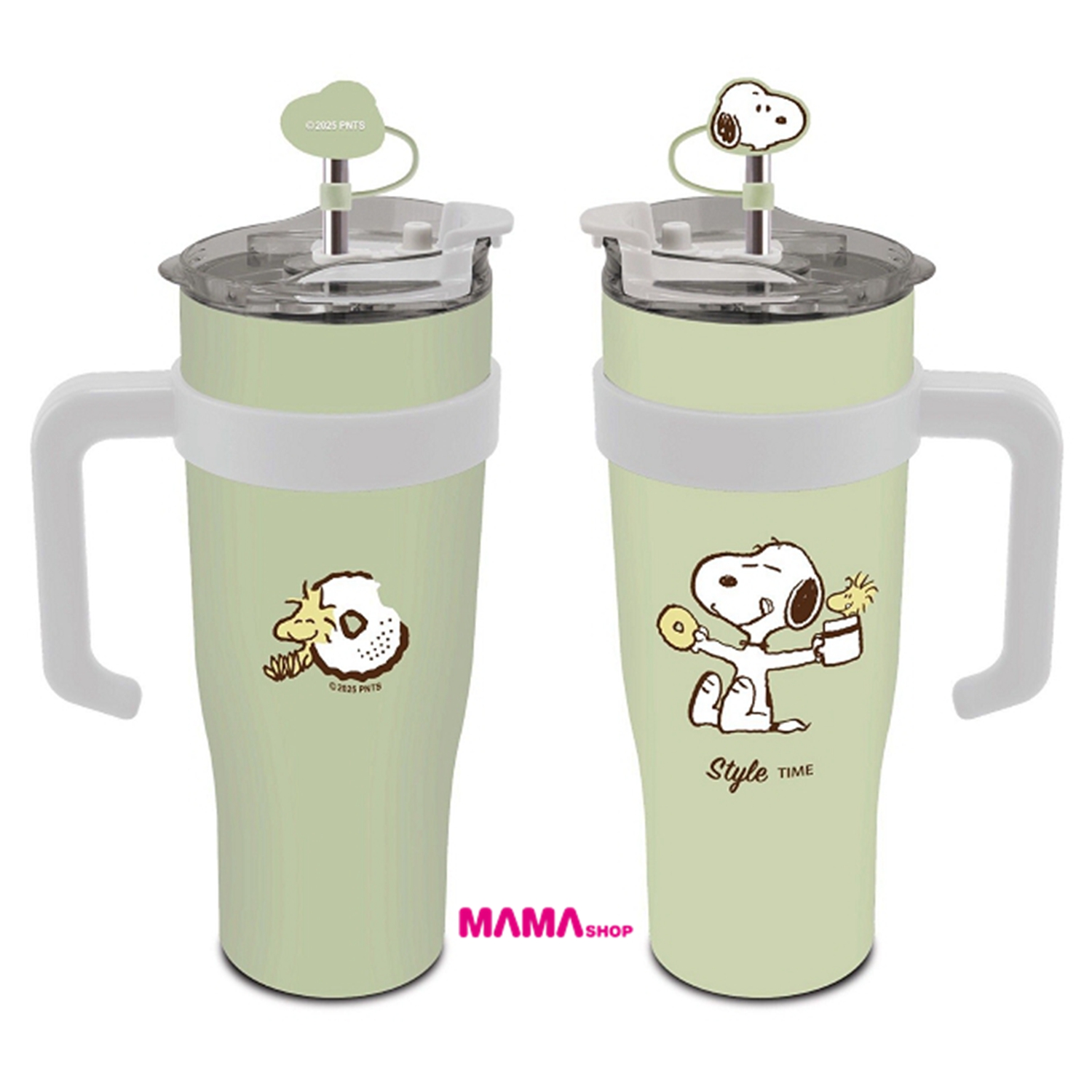 台灣直送史努比品味時光 1100ml 手把式冰霸杯