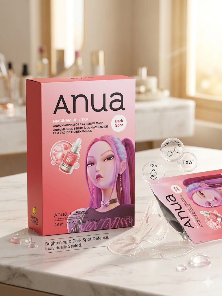 韓國🇰🇷Anua 煙酰胺 + 傳明酸淡斑精華面膜一盒 10 片裝 
