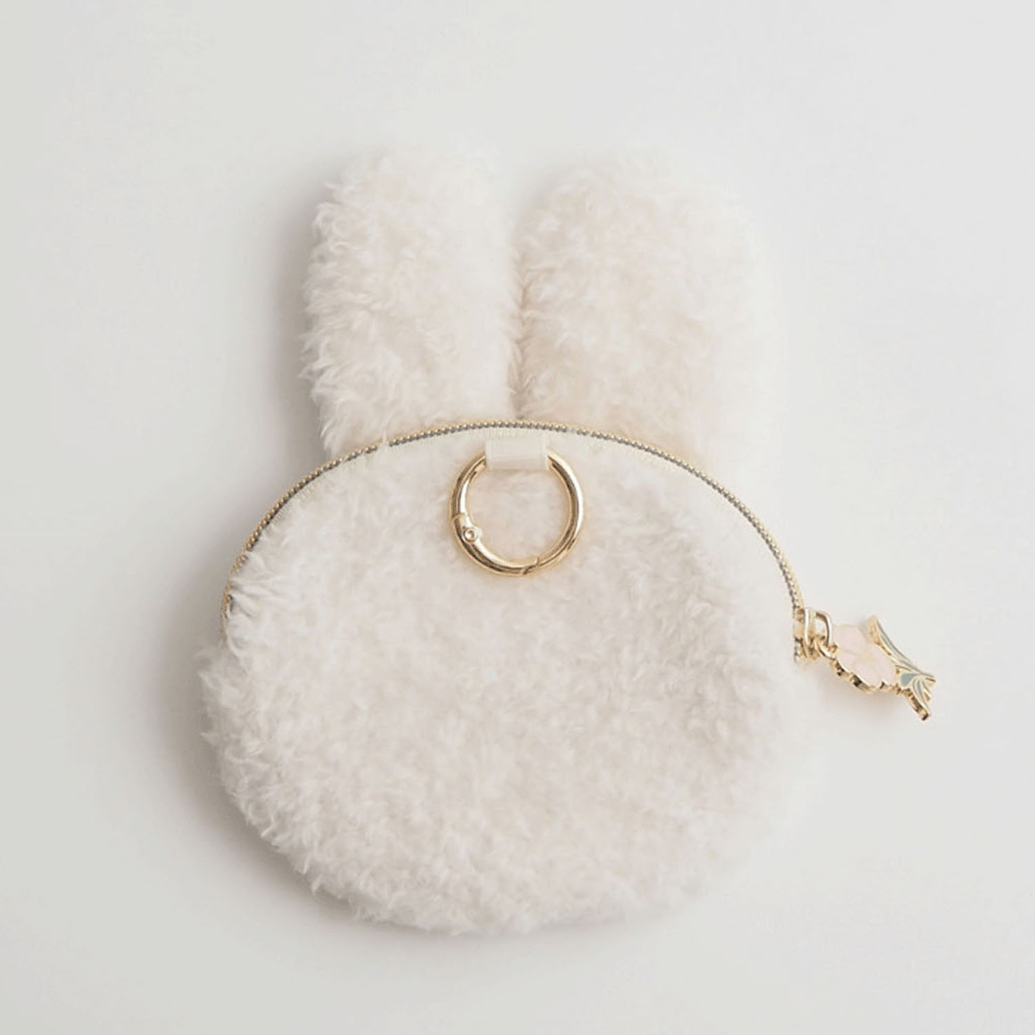 Miffy - 毛絨造型零錢包 (米白色款)