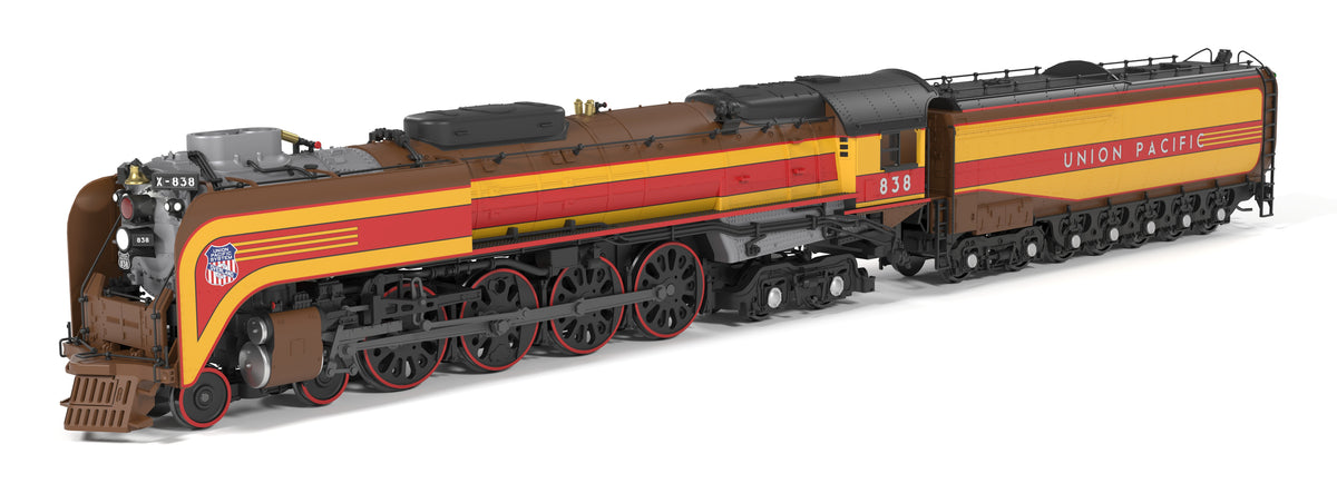 Union Pacific 4-8-4, Class FEF-3, #838, 49er Fantasy Scheme, Paragon4 Sound/DC/DCC, w/ Smoke, HO 
