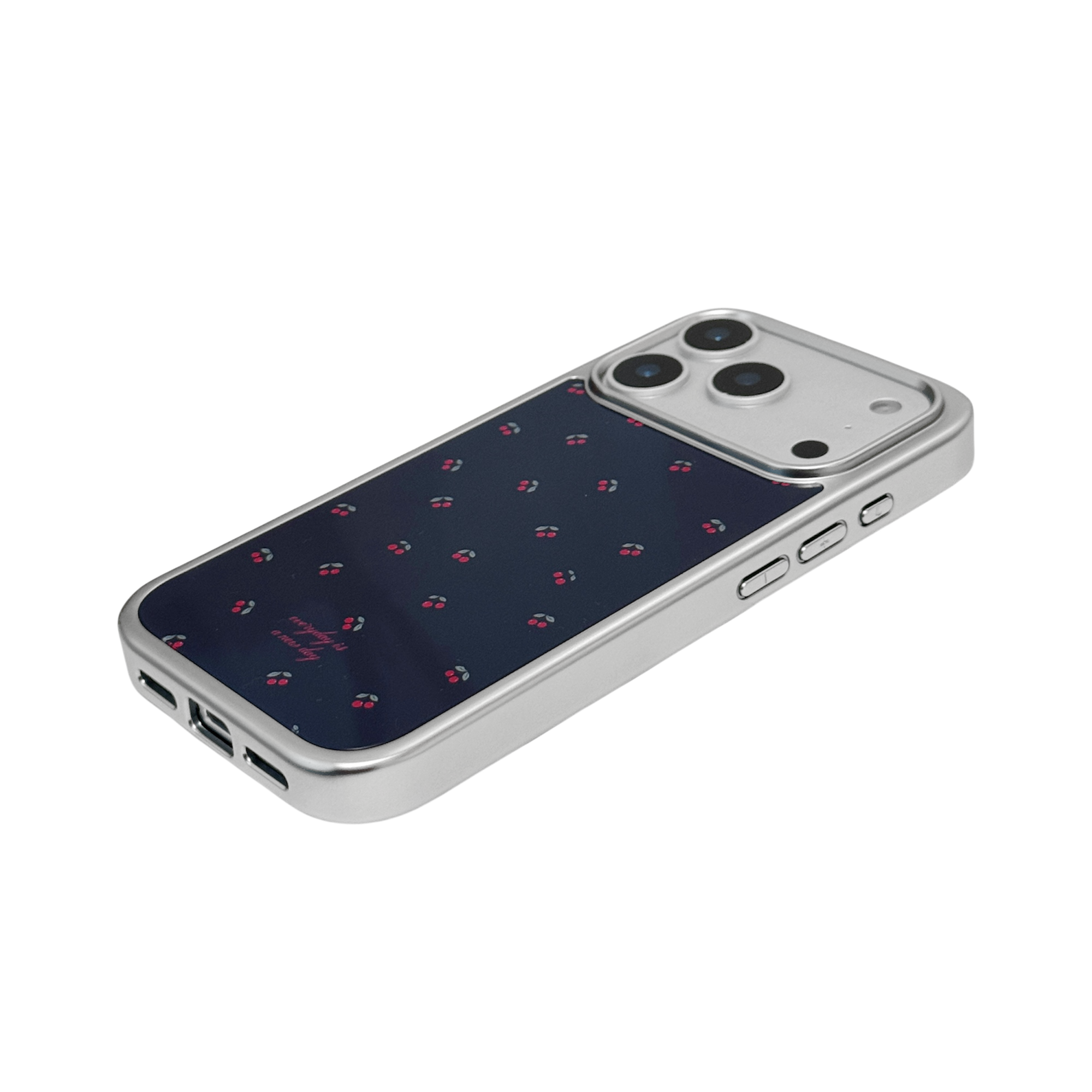 【Navy X The Ruby Reds】銀框亮面MagSafe iPhone Case