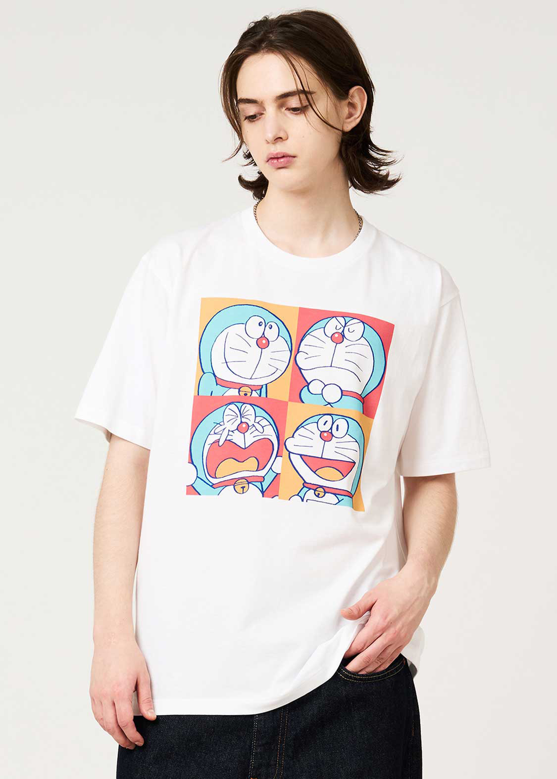 [只限預購] 多啦A夢Tshirt 短袖衫 Graniph日本限定 (四格圖案)｜Doraemon短袖衫