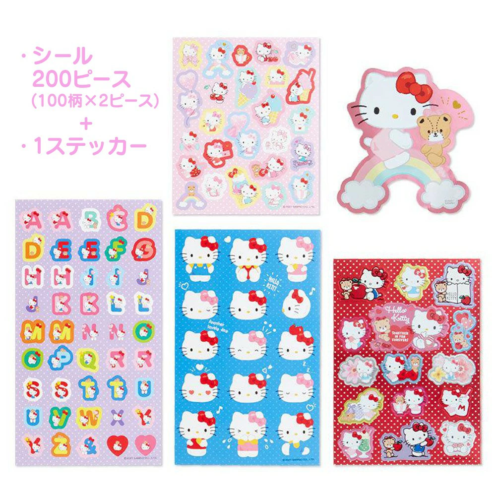🆕【⭐訂購⭐】🌀 🇯🇵 日本直送 #Sanrio #日本製 貼紙簿套裝(一套四本同款)［2款選］🌀 [ELFD-0215]