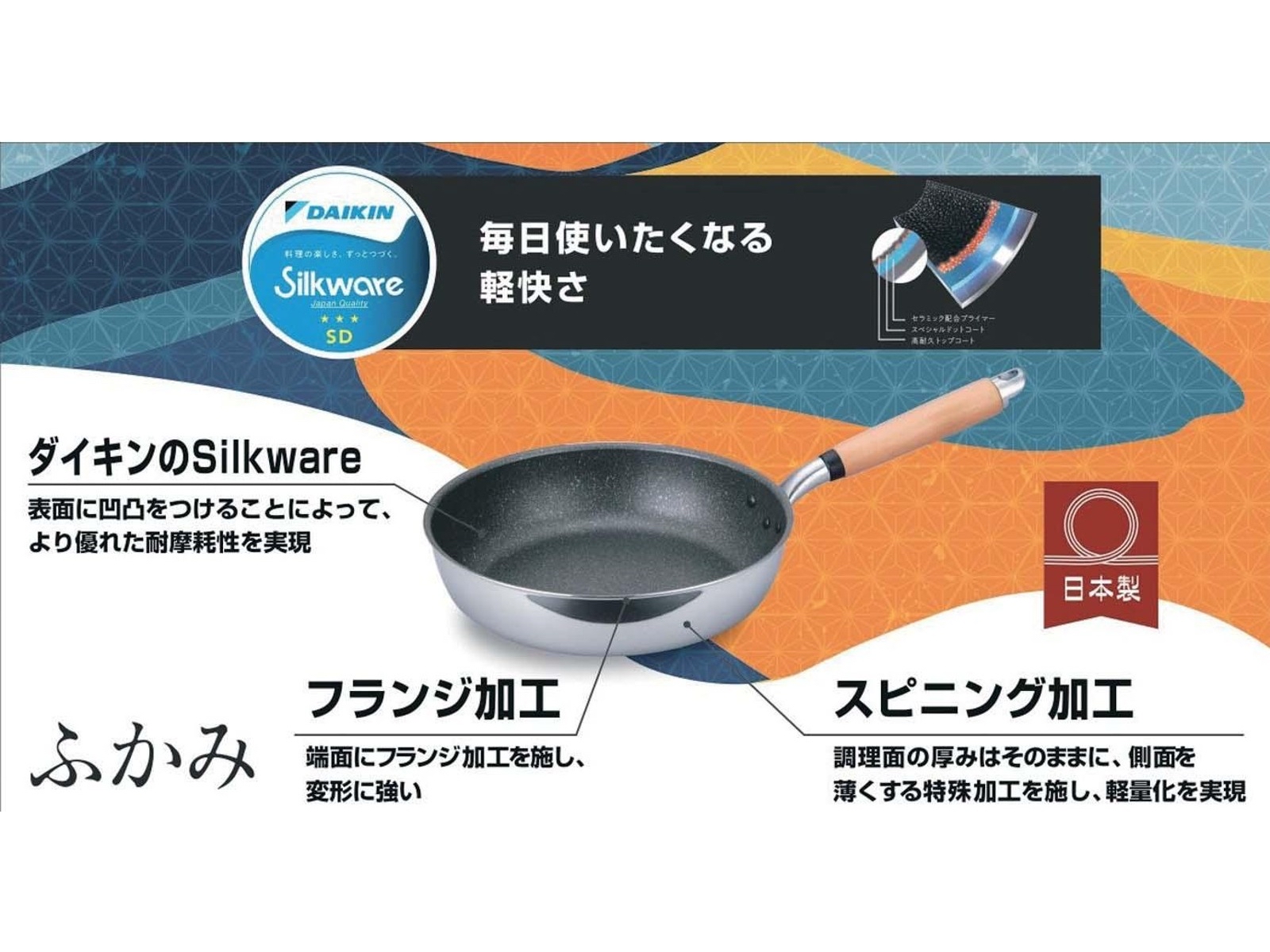 日本制北陸 「極ふかみ (Goku-Fukami)」系列 深Pan(明火及電磁爐）