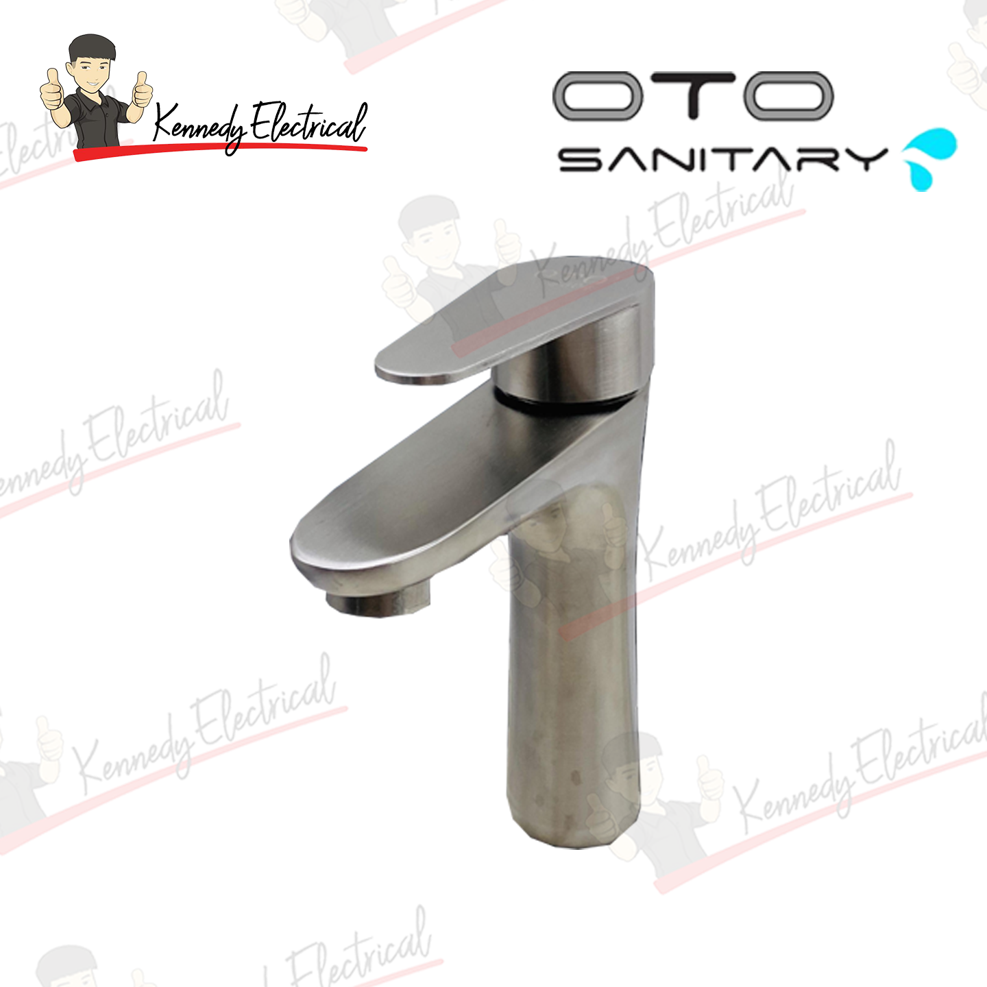 Otosani 304# Stainless Steel Heavy Duty Hot & Cold Pillar Tap (966-8#) OTO966-08