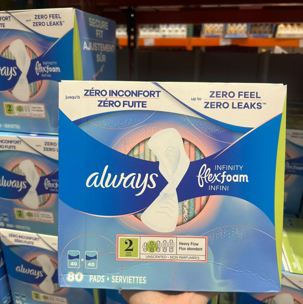 加拿大直送 Always Infinity Flexfoam 液體衛生巾 ( 80片/盒 )