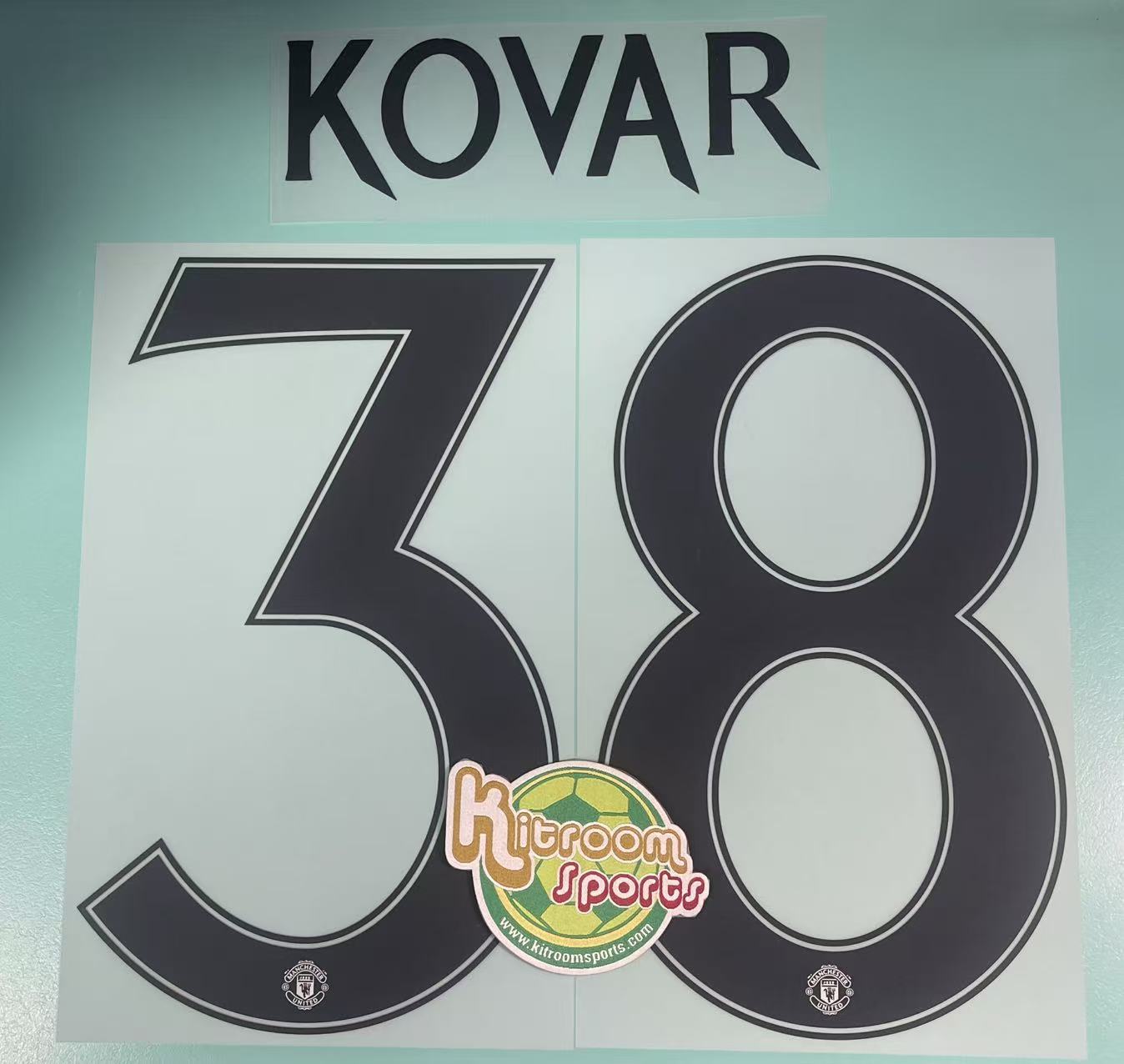 2023-24 Manchester United GK UCL Nameset #38 KOVAR