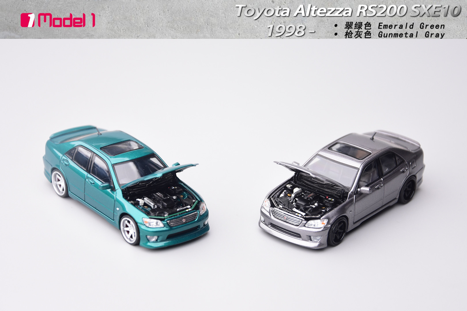 PRE-ORDER Model One 1/64 Toyota Altezza RS200 SXE10 Version Diecast model