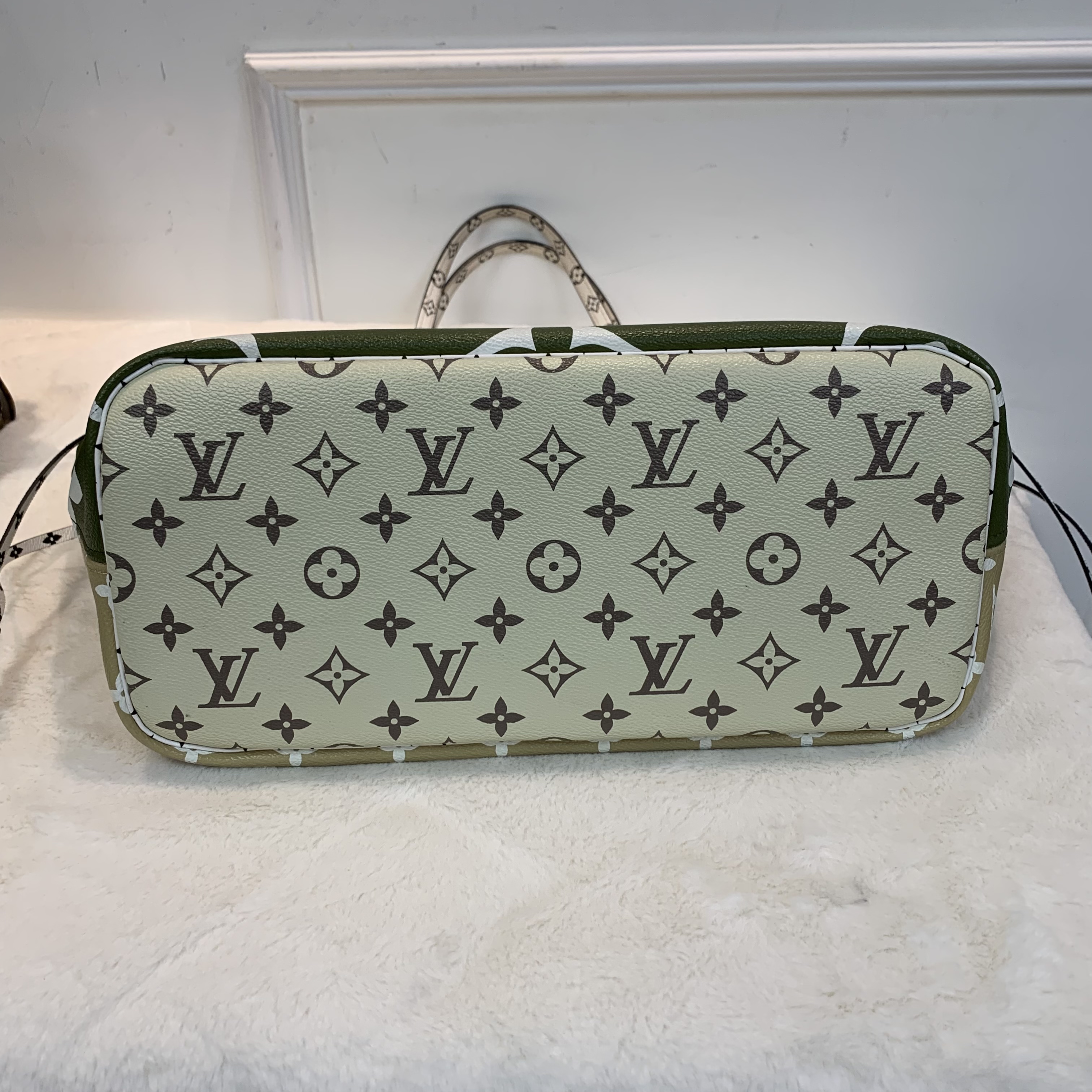 Lv neverfull mm 雙拼色tote 日常通勤大容量適用❤️‍🔥