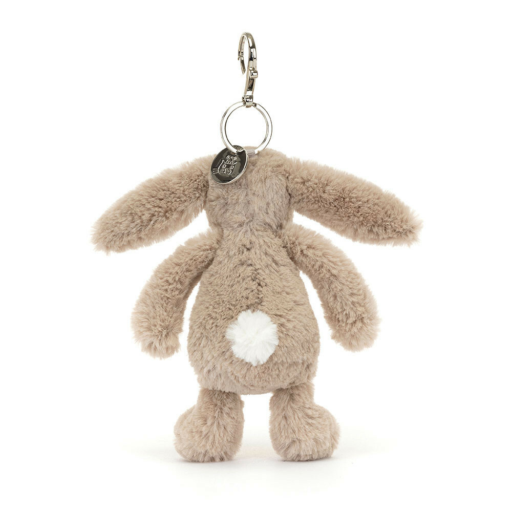 JELLYCAT Bashful Beige Bunny Bag Charm 純色卡其兔兔鎖匙扣