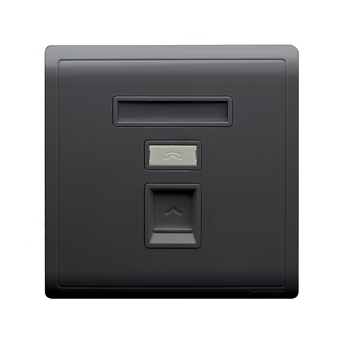 施耐德 Pieno 寫意黑 單位 CAT5E數據插座