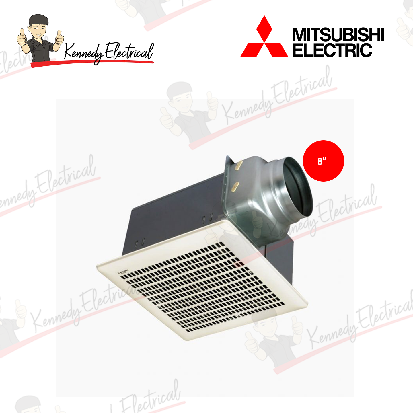 Mitsubishi 8" Ceiling Mounted Ventilating Fan VD-20Z4T3
