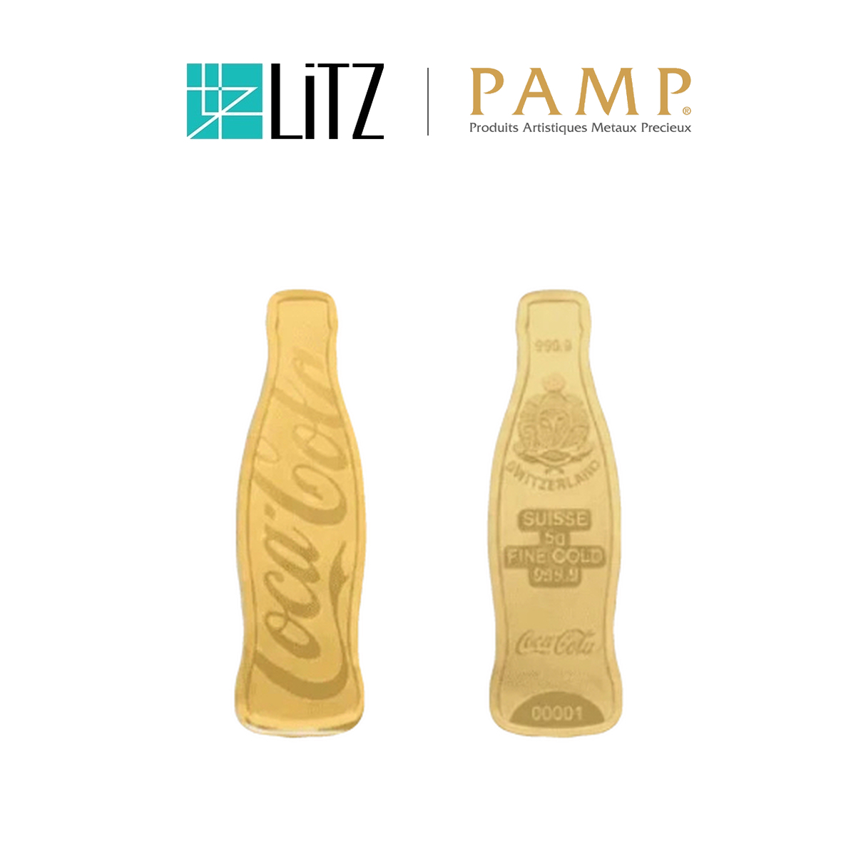 [5 gram] LITZ PAMP x Coca-Cola 140 Years Limited Edition Gold Bar (999.9) PG084