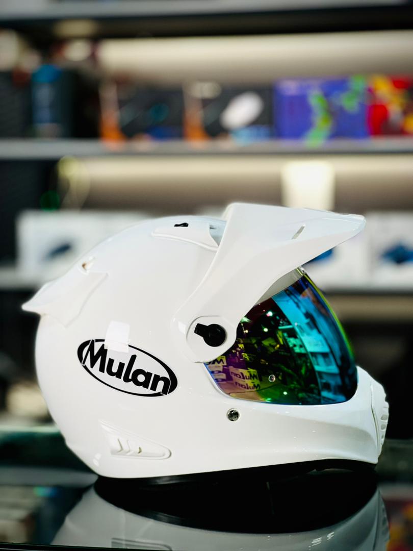 MULAN 739 FIBREGLASS Adventure Helmet | Bulletproof Kevlar | Photochromic Visor | ECE Approved